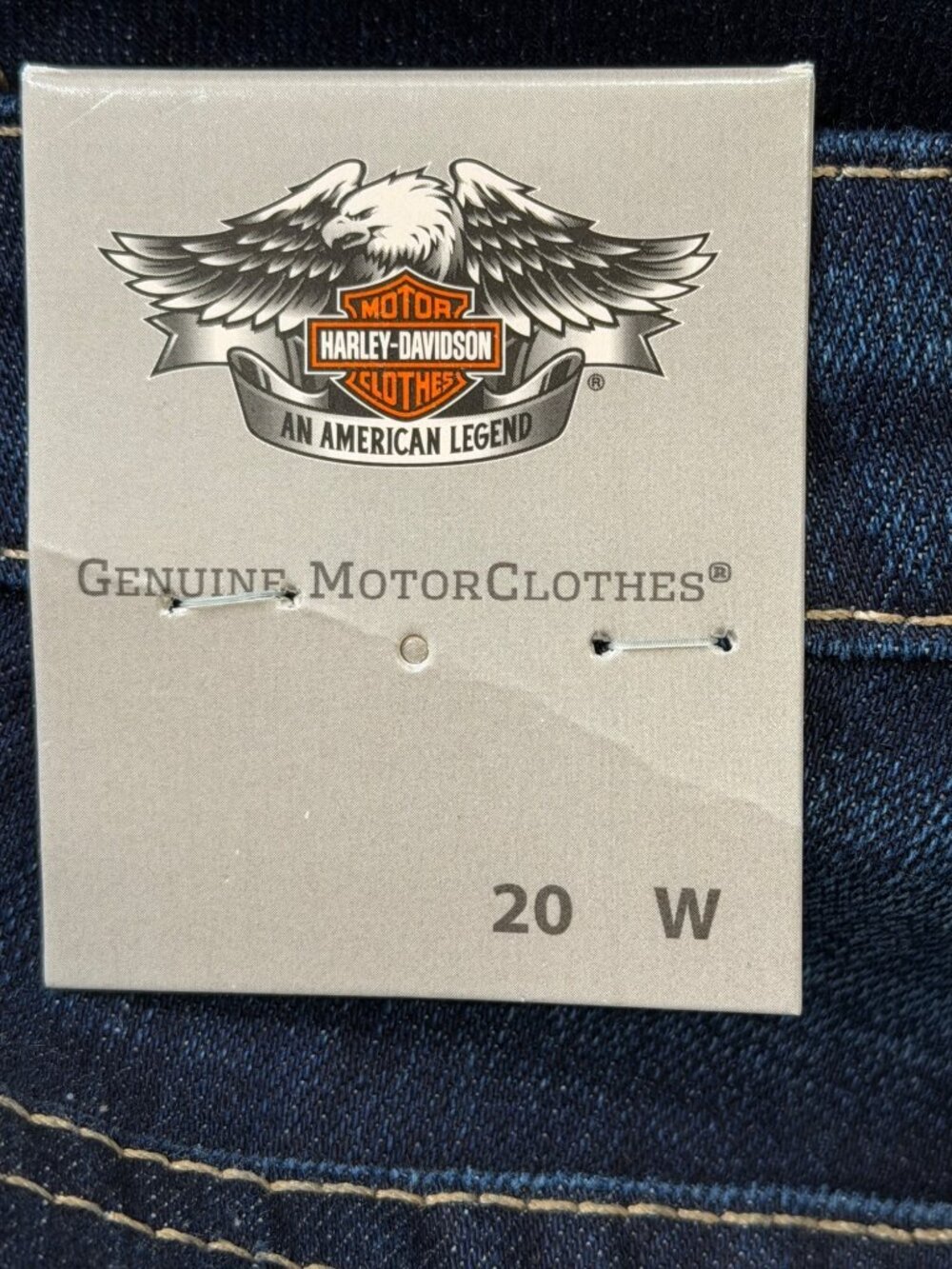 Harley-Davidson Womens Size 20W Jeans Mid-Rise Bootcut Dark Wash New With Tags - Picture 3 of 9